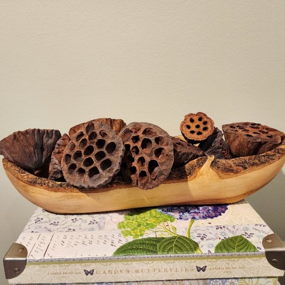 Natural Wood Oblong Serving Tray - Picture 3 of 8